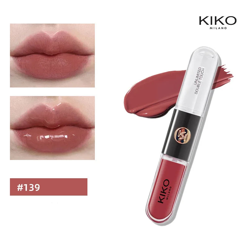 Batom 2 em 1 KIKO Milano – Base Colorida + Gloss Hidratante