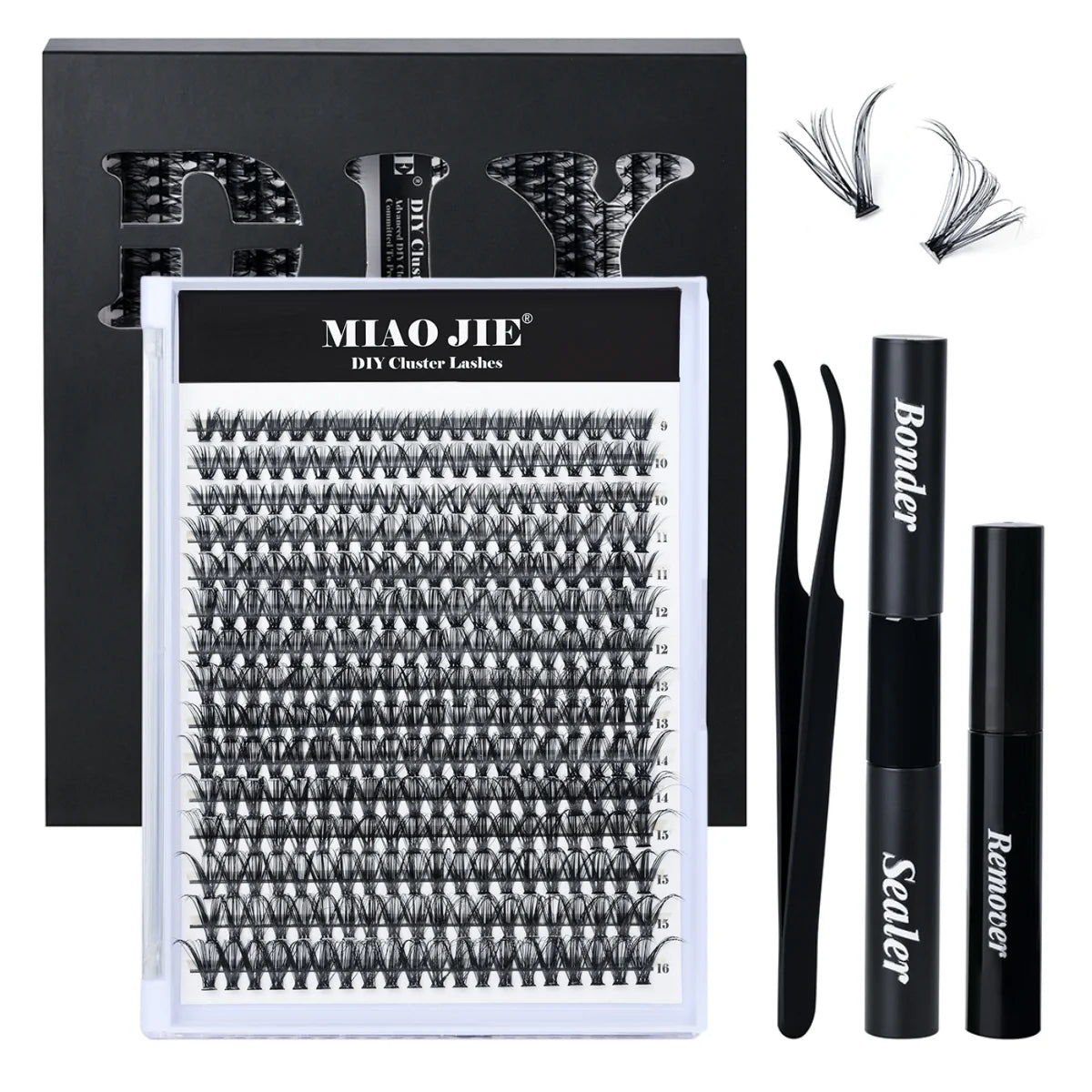 Kit DIY de Extensão de Cílios – 320 Peças com Aplicador e Cola 💖