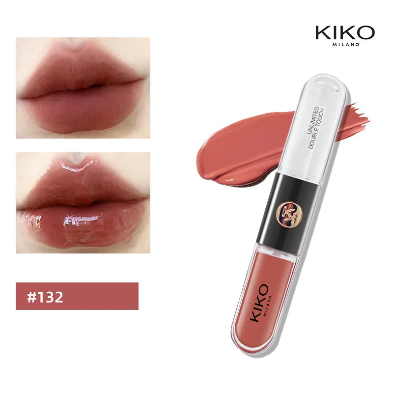 Batom 2 em 1 KIKO Milano – Base Colorida + Gloss Hidratante