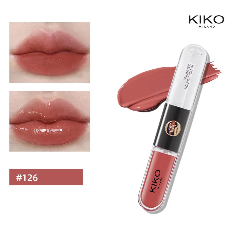 Batom 2 em 1 KIKO Milano – Base Colorida + Gloss Hidratante