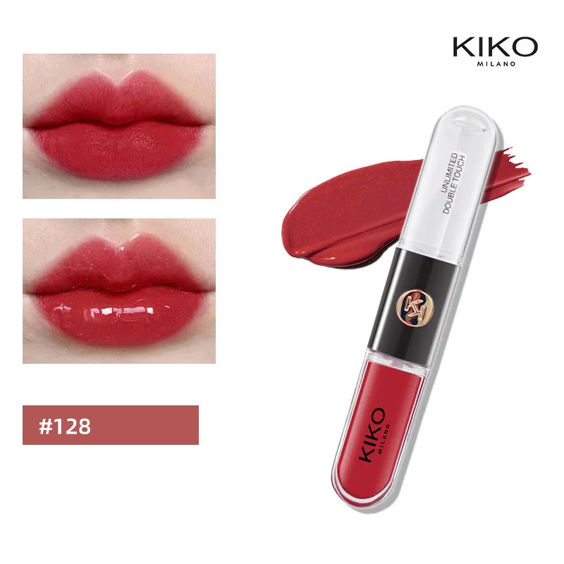 Batom 2 em 1 KIKO Milano – Base Colorida + Gloss Hidratante