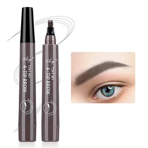 Caneta de Sobrancelha 4 Pontas – Microblading à Prova d’Água 💖