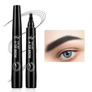 Caneta de Sobrancelha 4 Pontas – Microblading à Prova d’Água 💖