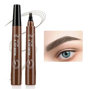 Caneta de Sobrancelha 4 Pontas – Microblading à Prova d’Água 💖