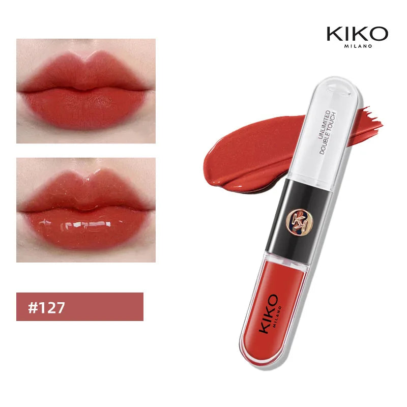 Batom 2 em 1 KIKO Milano – Base Colorida + Gloss Hidratante