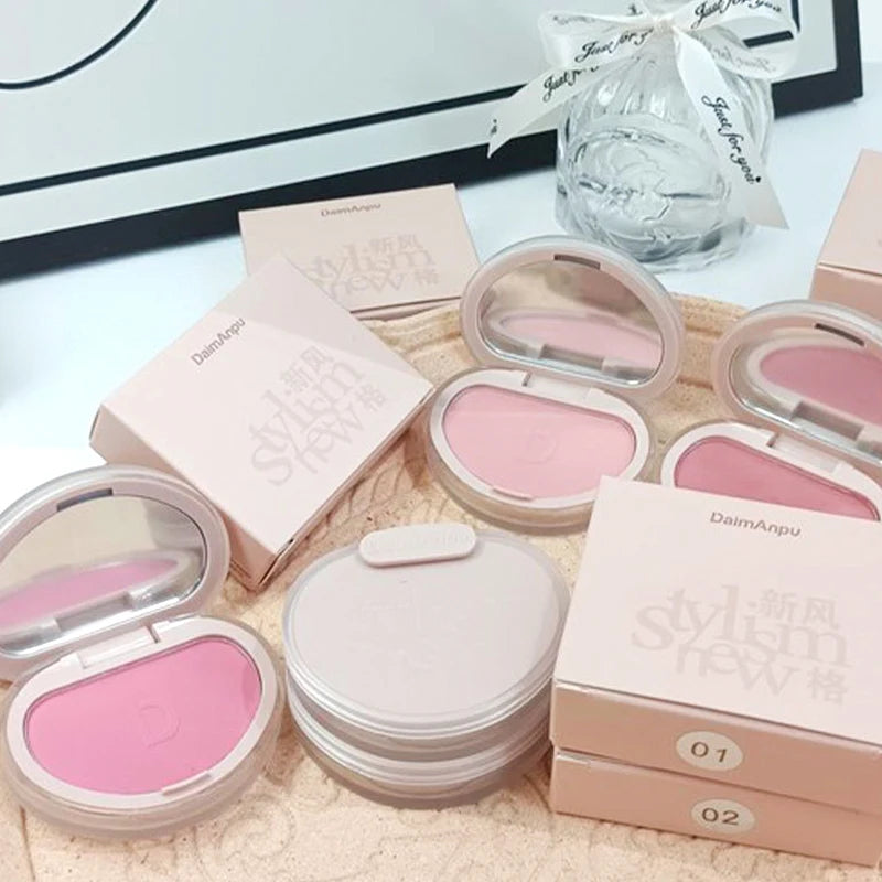 🍯 Blush em Pó Monocromático DaimAnpu – Efeito Mel Fosco e Luminoso 💖